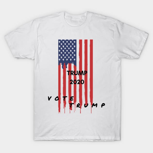 DONALD TRUMP FOR PRESIDENT USA 2020 T-Shirt by Rebelion